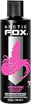 ARCTIC FOX Vegan and Cruelty-Free Semi-Permanent Hair Color Dye (8 Fl Oz, VIRGIN PINK)