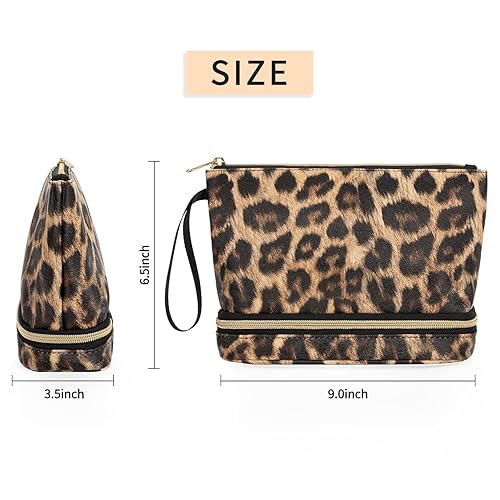 Miniatura 5 de Ethereal Bolsa de maquillaje para bolso, pequeña bolsa organizadora de maquillaje, bolsa de maquillaje de viaje para mujer, estuche de lápices de