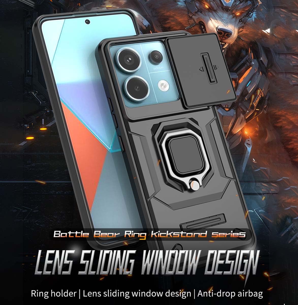 GOKEN Cover per Xiaomi Redmi 14C 4G, Armor Custodia in