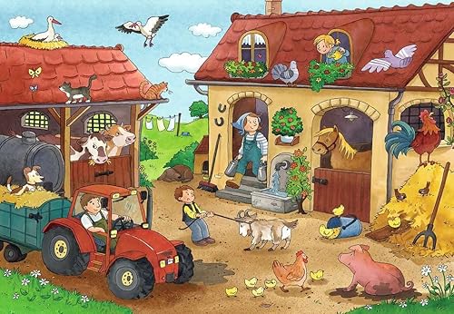 Miniatura 2 de Ravensburger Working on The Farm - Rompecabezas (2 x 12 piezas)