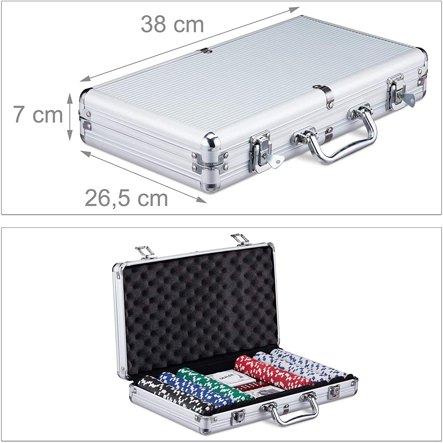 Mallette de Poker - Taxas Hold'em : 300 jetons