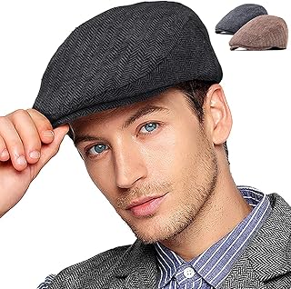 RR DESIGN Golf/Flat Cap for Men/Gatsby Newsboy Hat Cap for Men