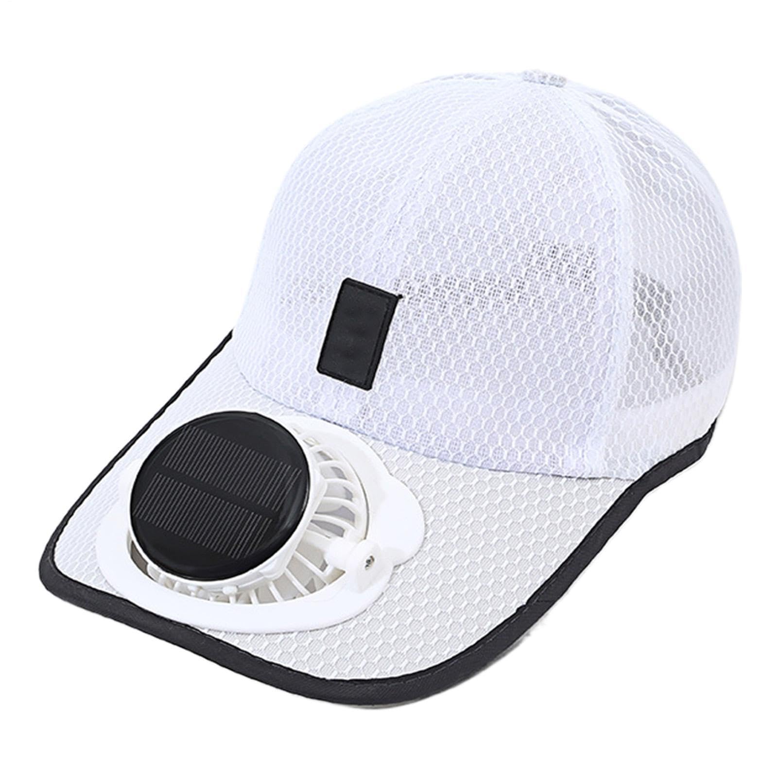 Fan Hat Uomo Donna 3-Velocità 1000mAh USB Ricarica Solare