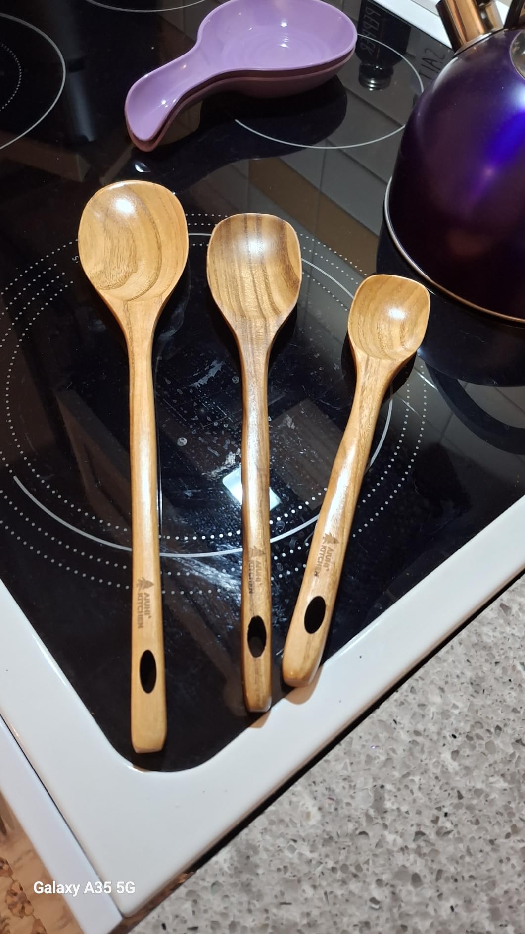 10/4-piece wooden kitchen utensil set photo review