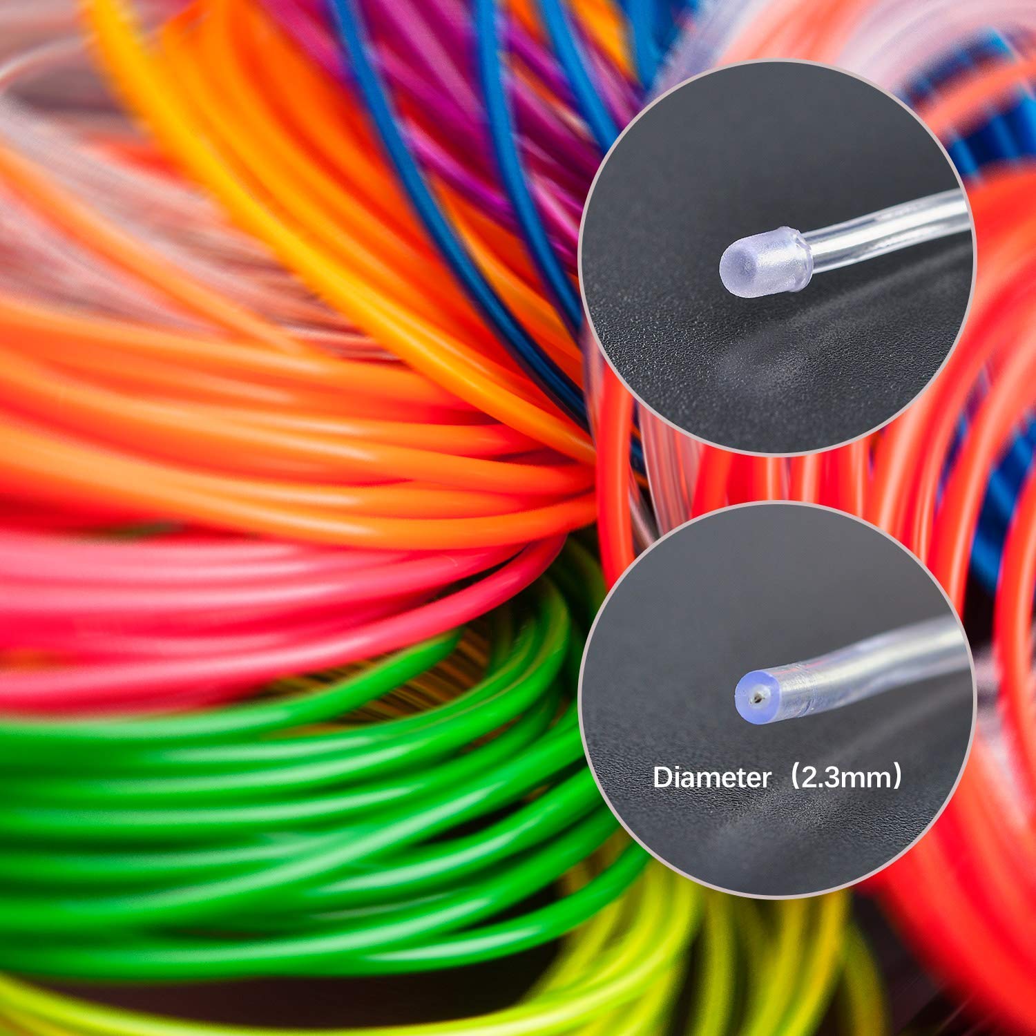 Cable LED Tira de Luces de Neon Flexible de Alimentado 3 Modos de Funcionamiento, Decoración de Coche, Fiestas, Disfraz de Carnaval (Azul helado, 5M)