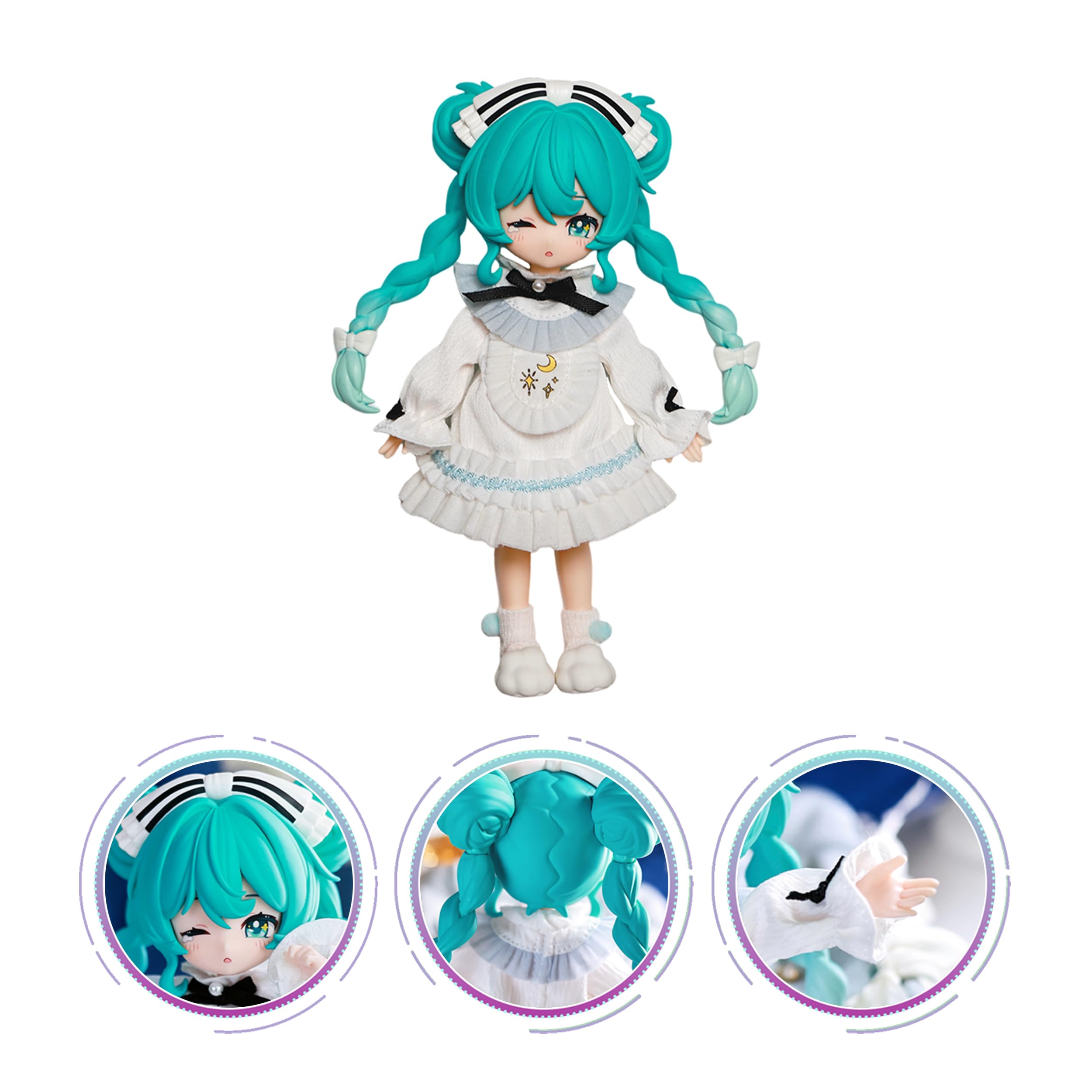 BLOKEES - Serie DaaLaMode - Hatsune Miku 01 - Sonata Prologo - 6 x Kit di modelli - Montaggio richiesto - Nessun attrezzo - Nessuna vernice - Nessuna colla - Nessun taglio - Età 14+ Mystery Box