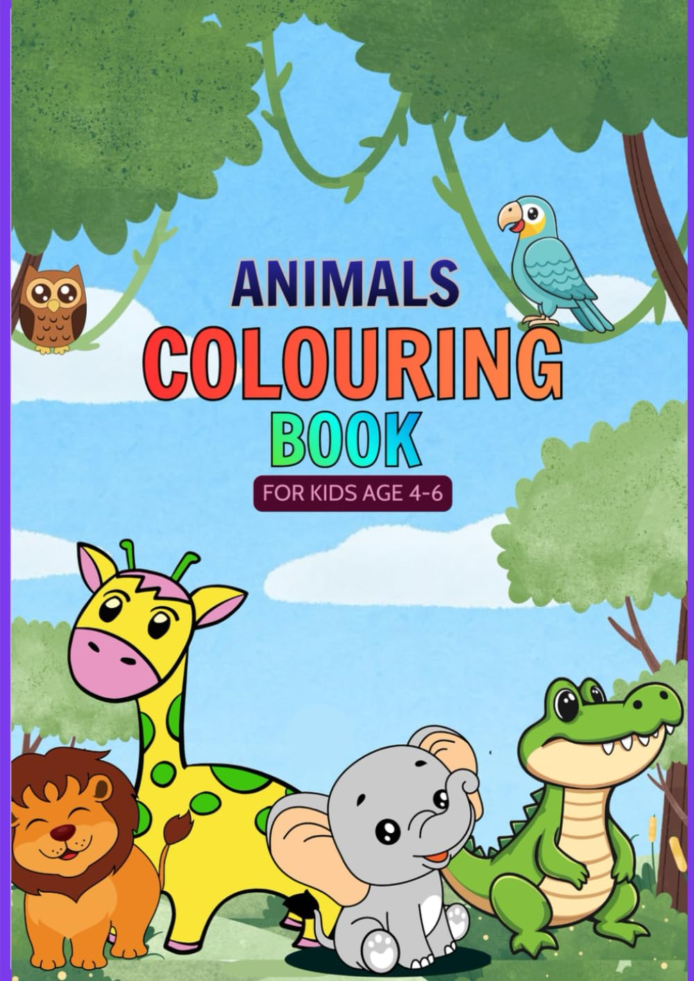 Animals Coloring Book: For kids age 4-6