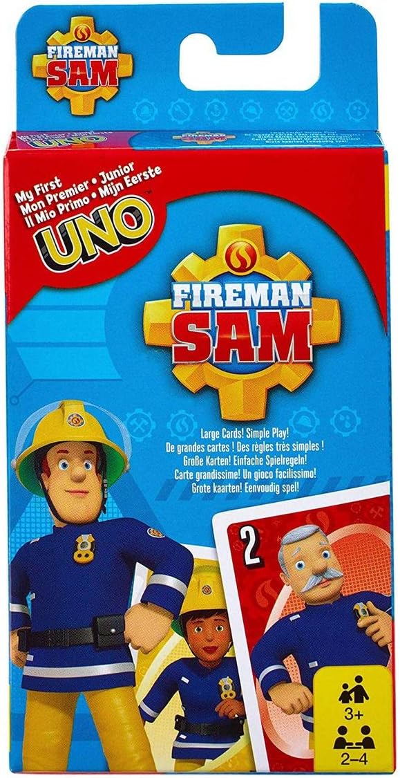 Mattel UNO Junior Firefighter Sam Card Games - 3 Years & Above