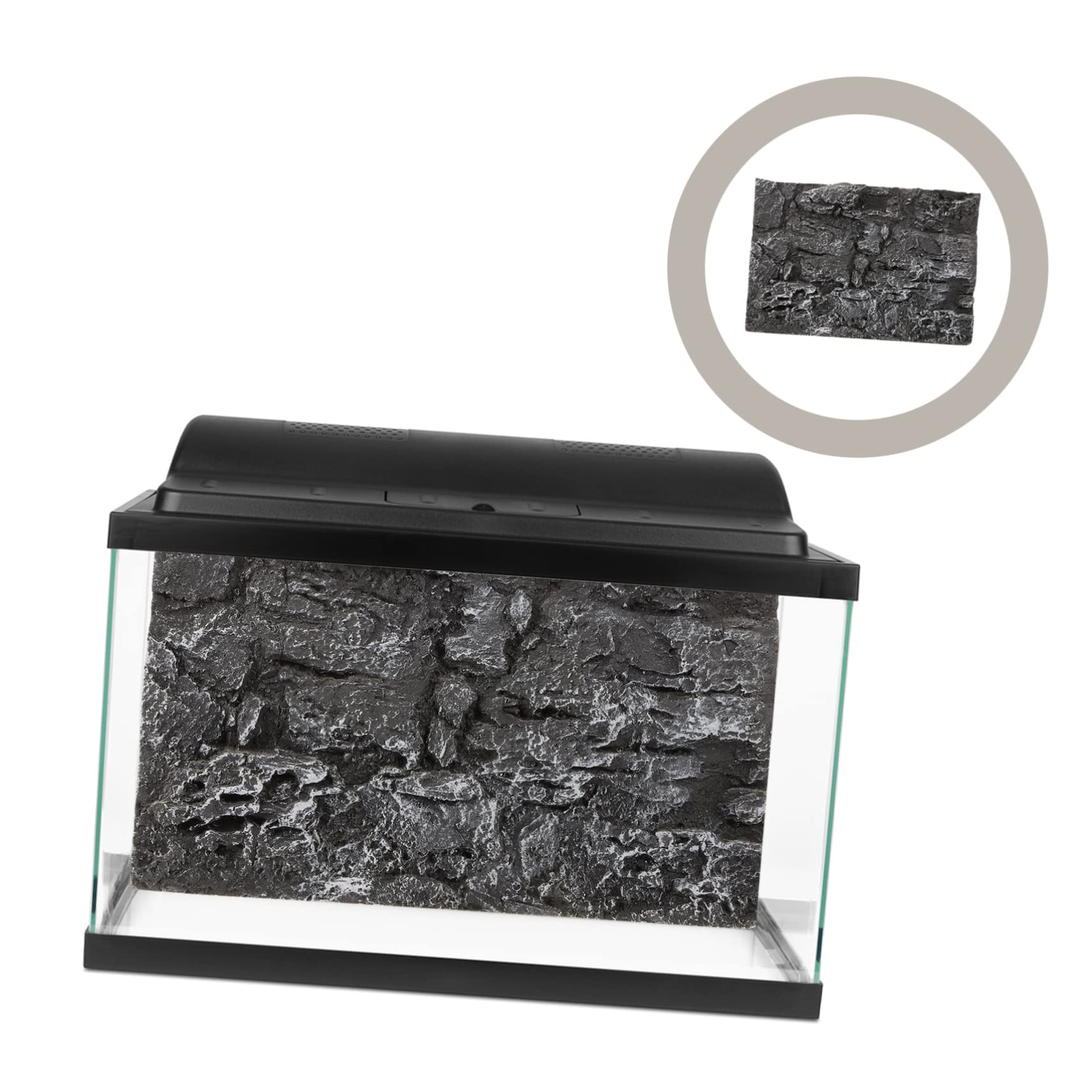 Hohopeti 6piezas Fondo para Acuarios y Terrarios Decoración De Tanque De Reptiles Paneles De Rocas para Peceras y Espacios Acuáticos para Tortugas y Lagartos Diseño Vibrante y Detallado