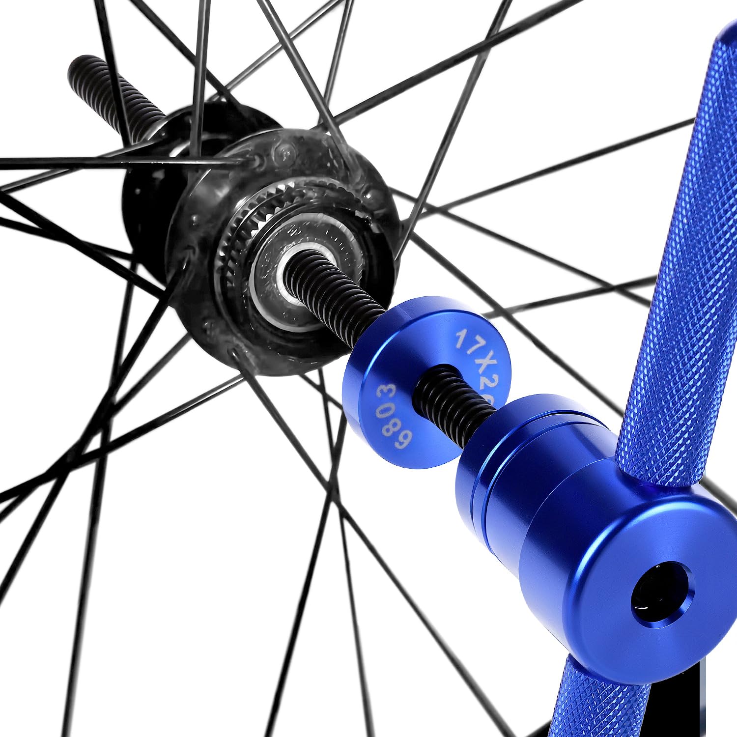 QWORK® Kit de Prensa de Rodamiento Interno de Bicicleta, Herramientas de Instalación de Cojinetes, Incluye Caja de Almacenamiento