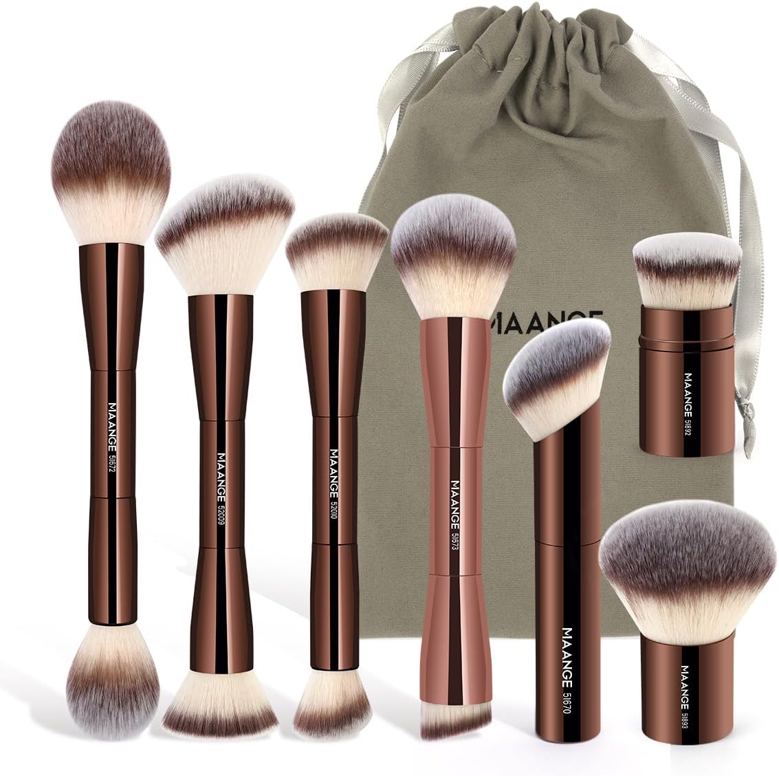 12PCS MAANGE makeup brushes Holder Case eyebrow Lip Foundation Professional make up brushes maquillage cosmetics Tools