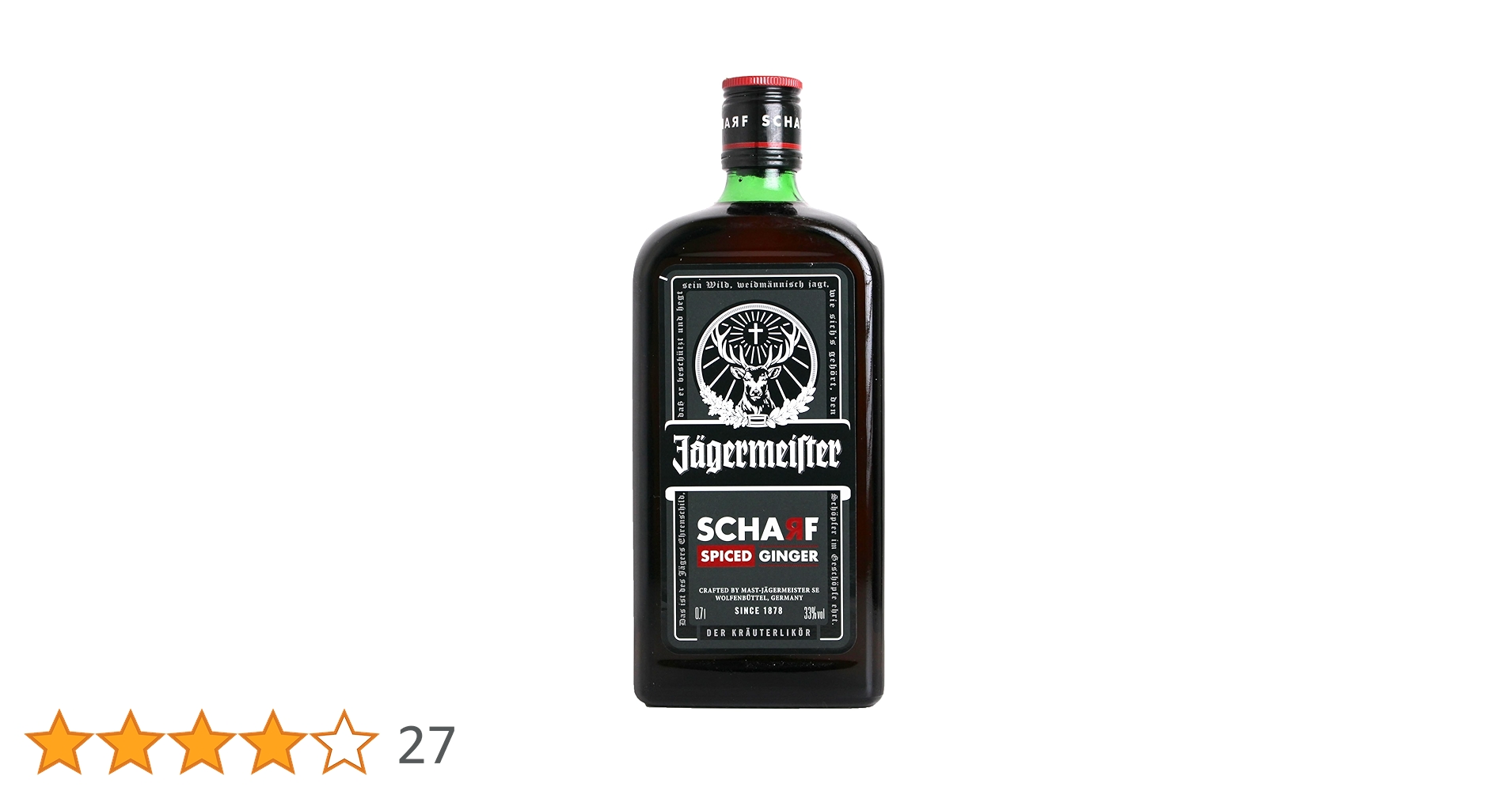 Amazon.co.jp: イエーガーマイスター ホットジンジャー 33度