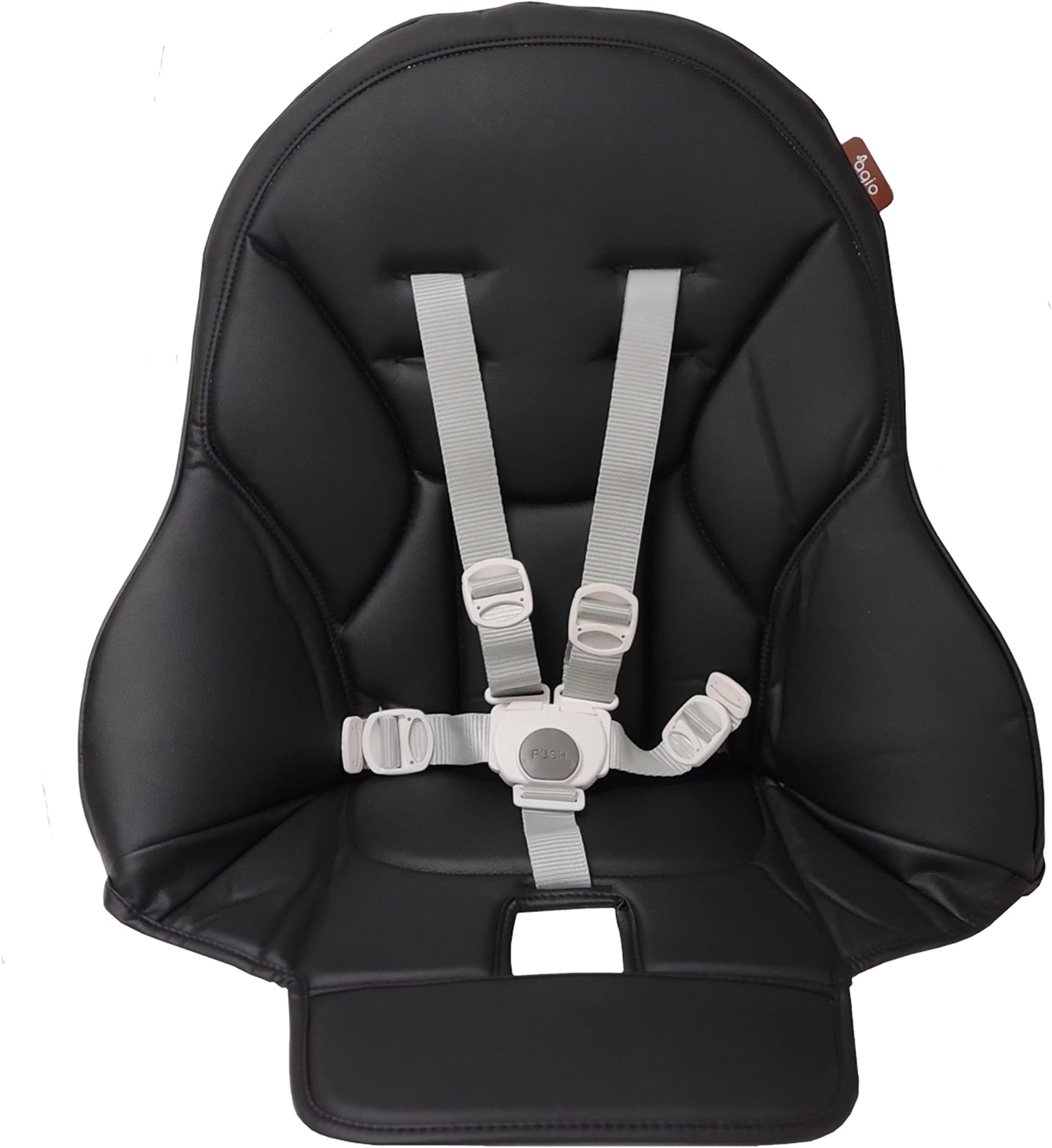 Siesta/Prima Pappa Zero 3 high Chair Replacement Upholstery with seat Belt, Licorice (Black)