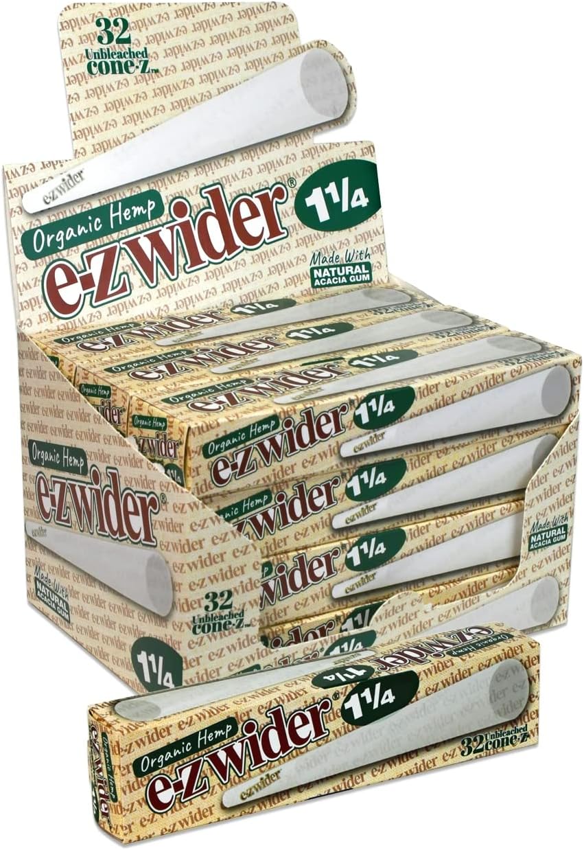 E-Z Wider - 1 1/4" Organic Cones - 12 Pack Retail Case with 32 Cones per Pack