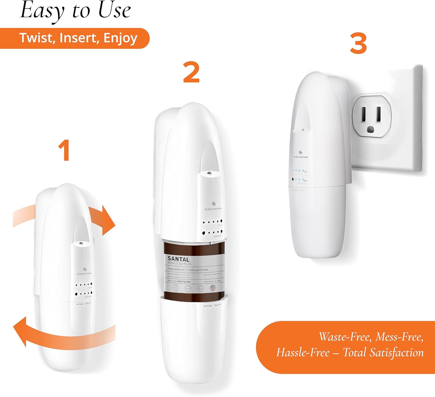 Essential Oils for Diffusers for Home - Santal Oil 3.4 Fl Oz - Everyday Aromatherapy Oil - Long Lasting Hotel Collection - Oils for Diffuser - Made in USA - Image 2