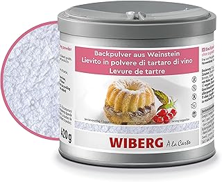 WIBERG Backpulver aus Weinstein – Natürliche Backhilfe, Baking Soda ohne Phosphat und chemische Zusätze, 420 g
