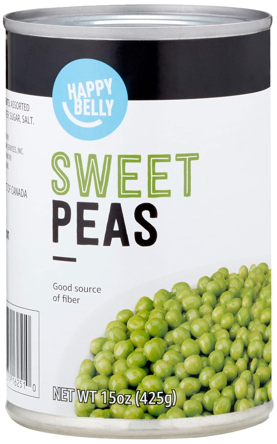 Amazon Brand Happy Belly Sweet Peas, 15 ounce (Pack of 1