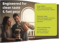 Vista 4 de Filtro de café de cono #4 (natural sin blanquear, 100)