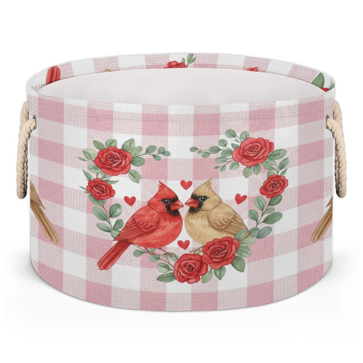 Panier cadeau original Valentine Cardinals pour une décoration d'intérieur raffinée