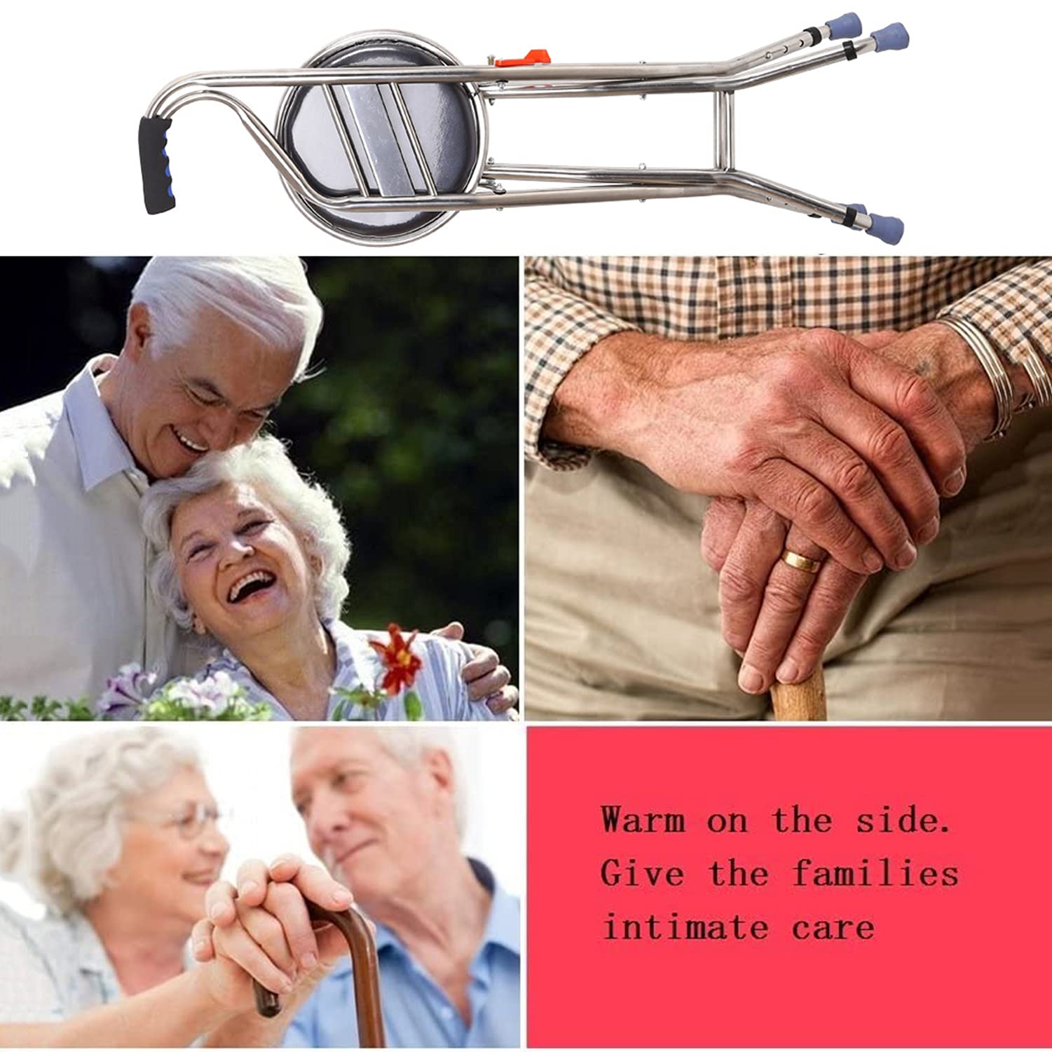 Bastón plegable con asiento - Bastón de viaje plegable con taburete - Bastón ligero para caminar con asiento de 400 libras - Taburete de bastón de altura ajustable para hombres y mujeres o regalo