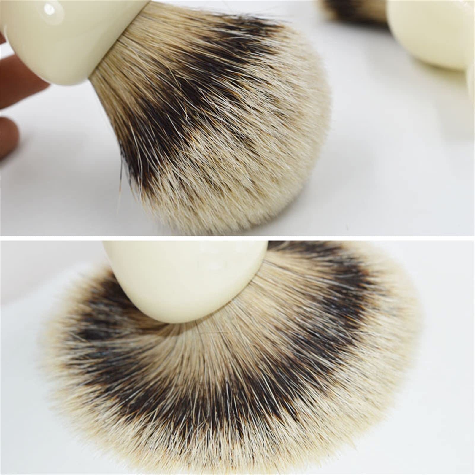 AnSafe Rasatura Spazzola Fatto a Mano Alta qualità Pelo di Tasso Puro Uomo Multifunzione Barba Pennello in Schiuma Pennello da Barba Bagnato