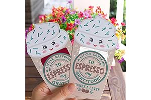 Teacher Gift Card Holder with Coffee Design