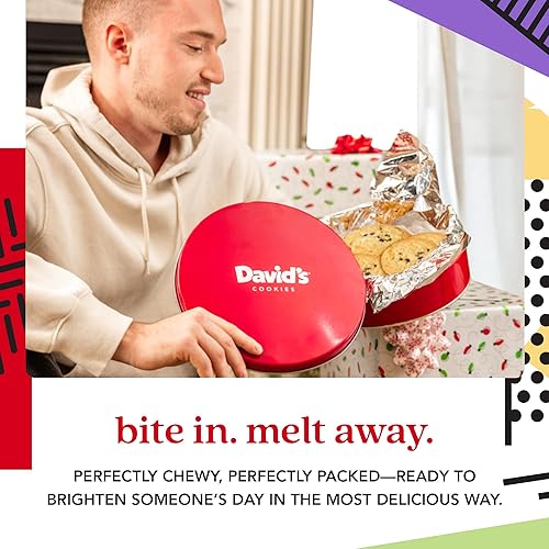 Miniatura 43 de David's Cookies Fresh Baked Decadent Jumbo Smores - Cesta de regalo de galletas gourmet sabrosas - Regalo ideal para empresas, cumpleaños, día
