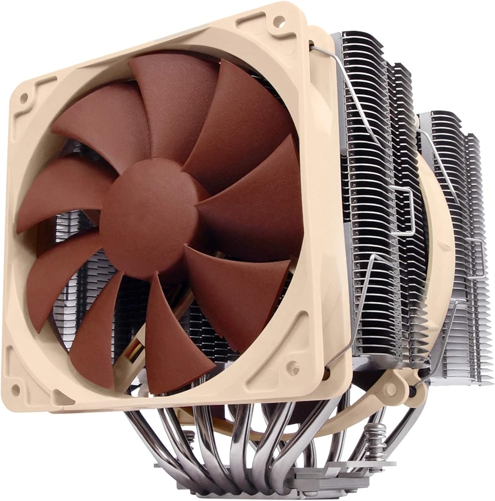 Noctua NH-D14, Premium CPU Cooler with Dual NF-P14 PWM and NF-P12 PWM Fans (Brown) - View 1