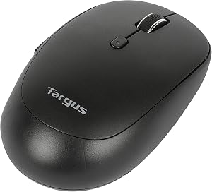 Targus Wireless - Mid-Size Comfort Mouse Multi-Device Dual Mode Anti-Microbial, Black, AMB582GL