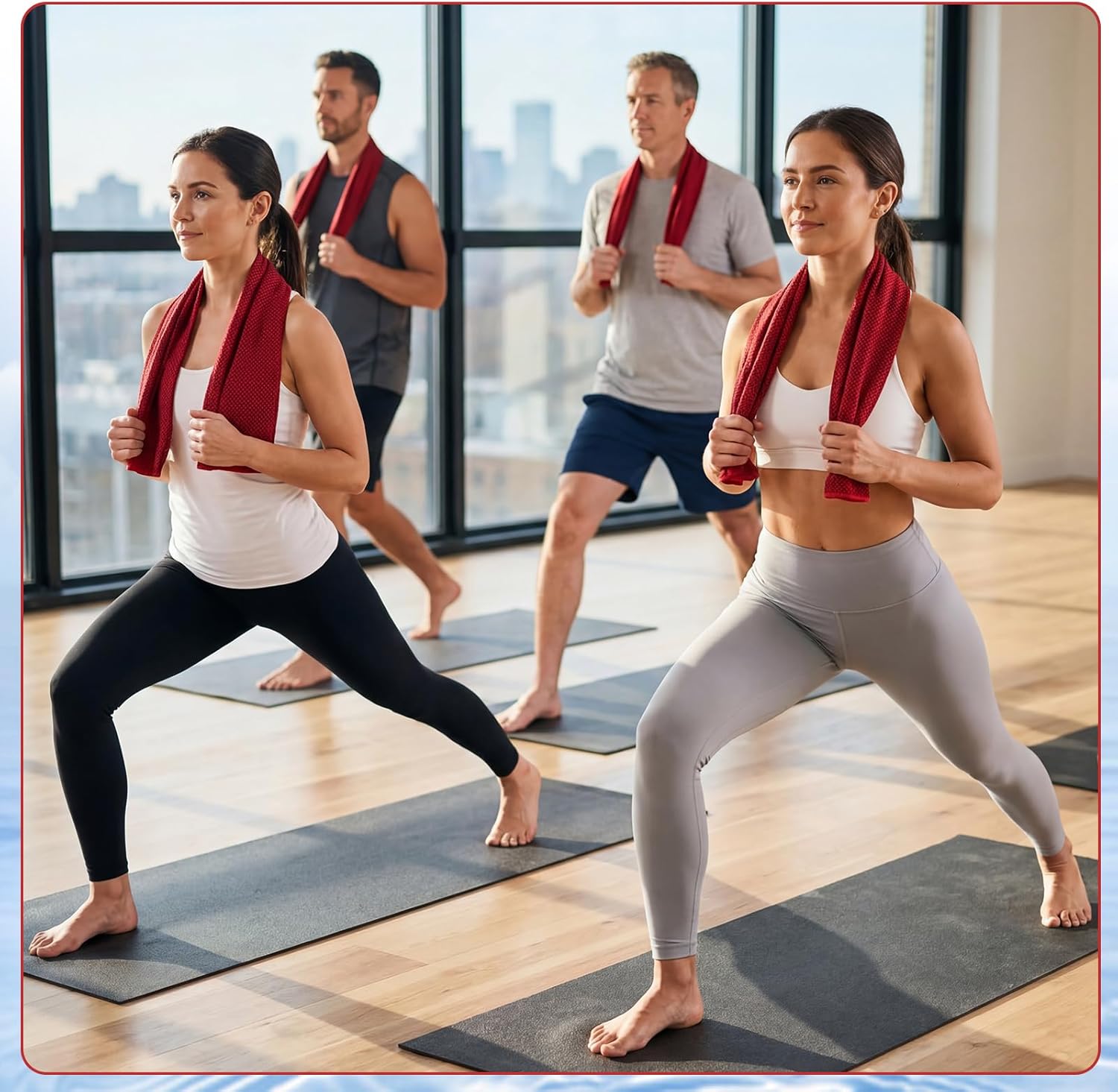 Honoson Cooling Towel Bulk - Neck & Face Cool Chilly Towels Microfiber Breathable Sport Sweat Rag for Gym, Yoga, Travel, Camping, Running, Outdoor