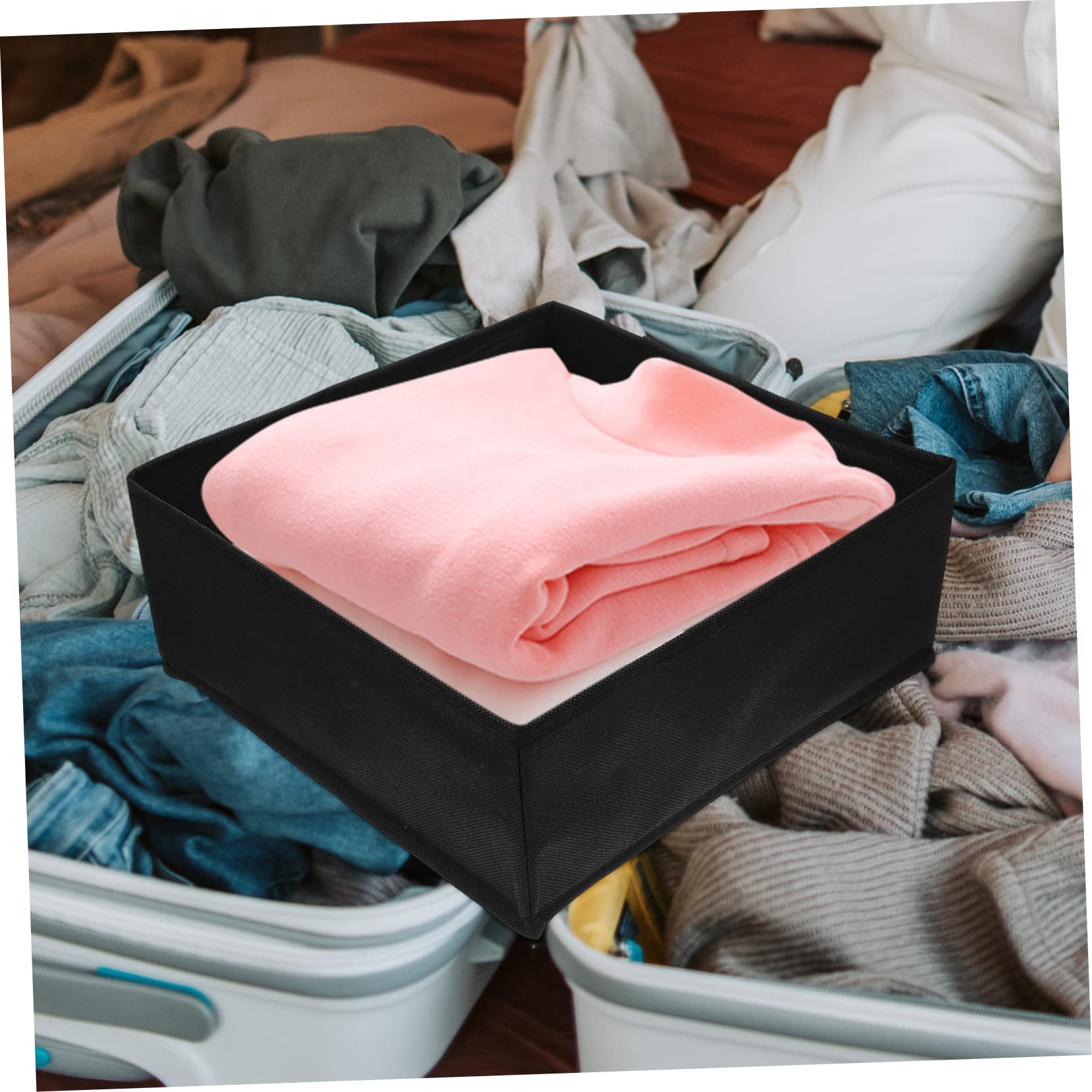 SOIMISS 6pezzi Contenitori Per Vestiti Pieghevoli Scatole Portaoggetti Scomparti Organizer Per Vestiti Per Ragazza Custodie -contenitori Scatole -reggiseni e Biancheria Intima