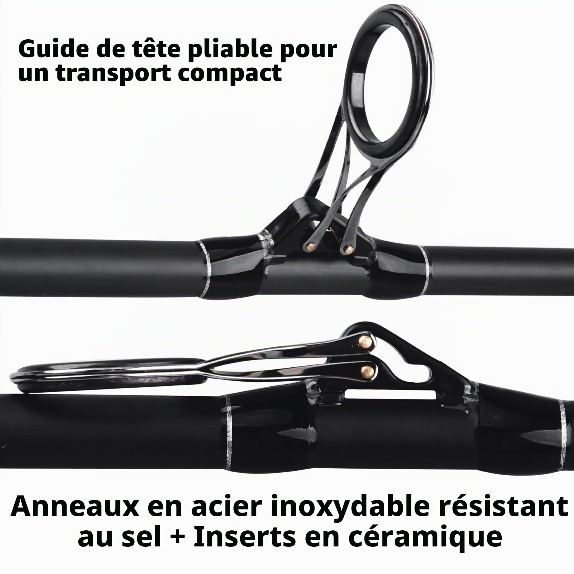 Rigged and Ready S Max. Big Fish Powerful Predator Surf Travel Fishing Rod + 2 Tips Hi-Carbon 360cm+320cm 11’ 10”+10’ 6” Rod Options Compact Rod 59cm Case 66cm. Cast W 100+170g