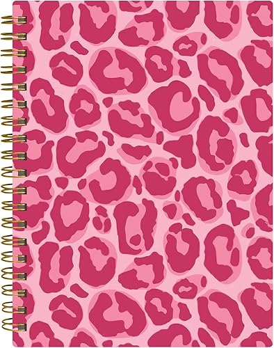 Miniatura 11 de Cuaderno de espiral con tapa dura A5 para mujer, 6 x 8.3 pulgadas, 60 hojas de 120 páginas de papel grueso, lindo cuaderno de escritura a rayas