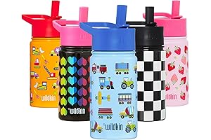 Wildkin Kids Durable Leak-Proof Truck Water Bottle
