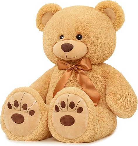 MorisMos Oso de peluche gigante oso de peluche grande de 36 pulgadas oso de peluche grande suave para baby shower niños y niñas