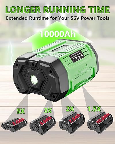 HOCHSTERN 5.0Ah Replacement for EGO 56V Battery Compatible with EGO 56 Volt Lithium-Ion Battery Power Tools(10.0 Ah)