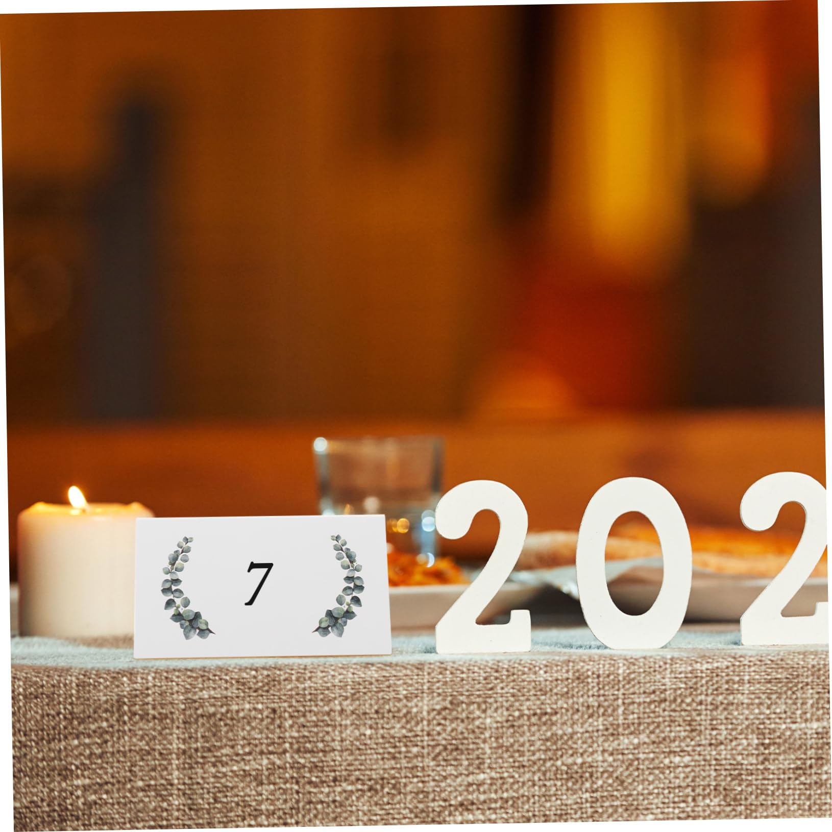 Cabilock 3 Ensembles Cartes De Siège À Table Vélin Imprimable Décor À Manger Mariage Carte De Nom De Table Marque-places De Table Marque-places Pliables Papier Blanche 100 * 3