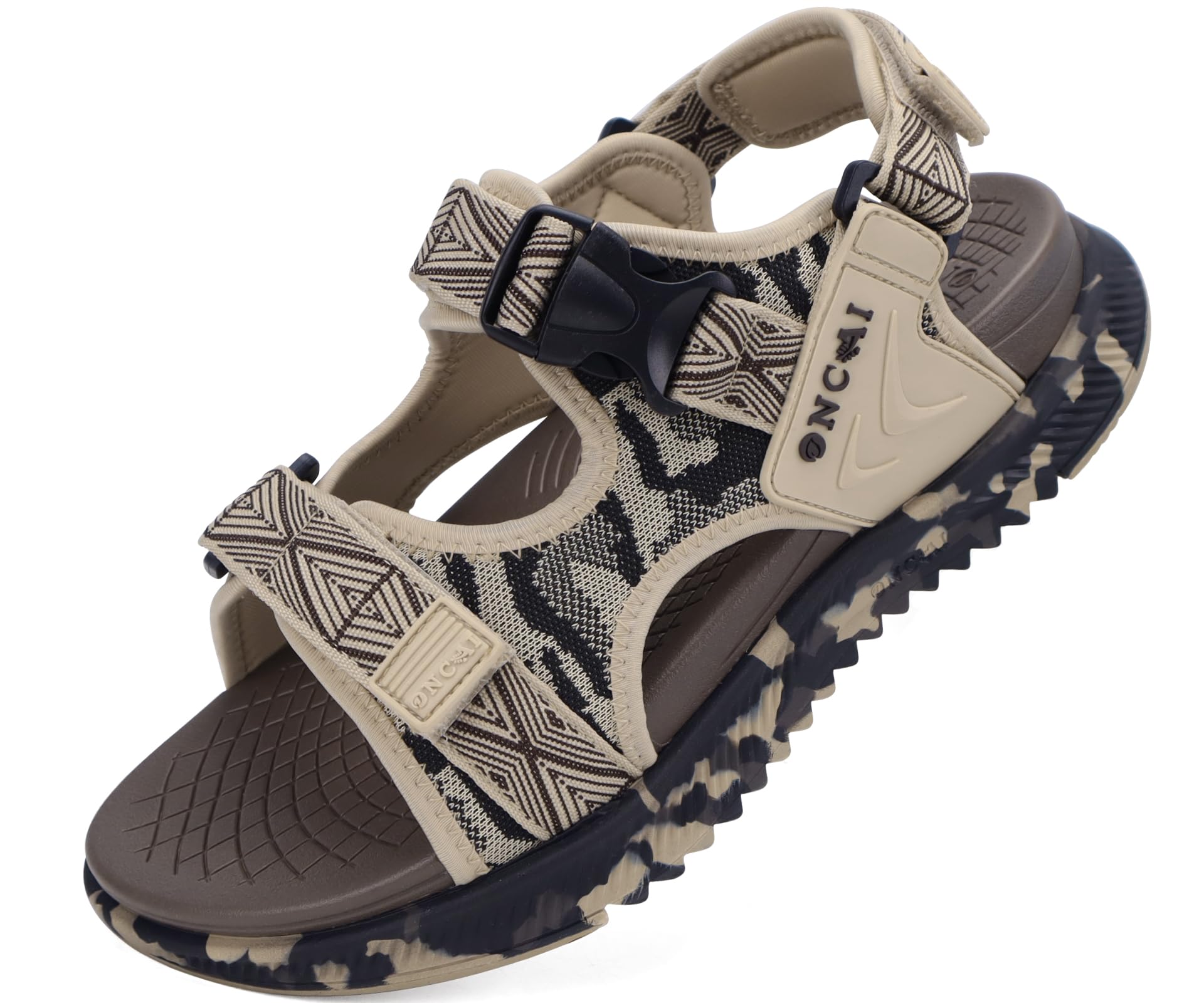 ONCAI Damen Hausschuhe mit Memory Foam Waffel Oberteil Winte