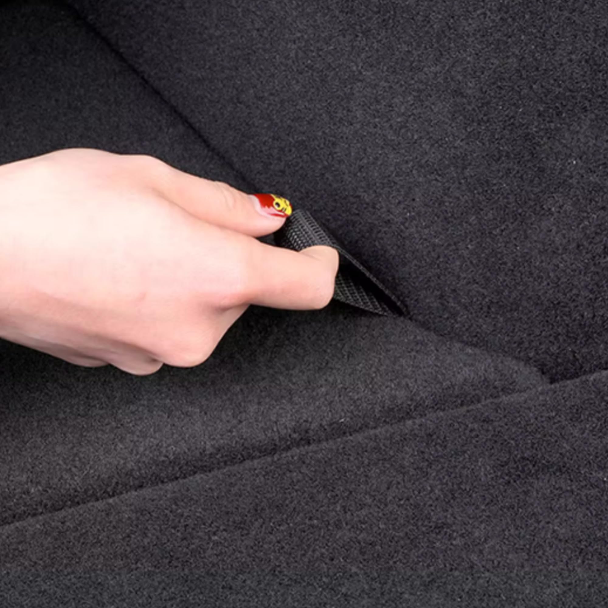 Maletero Organizador para Tesla Model Y 2020-2024 Impermeable Maletero Trasero Caja de Almacenamiento Lateral con Labio Alfombrado Accesorios de Interior (Fabricado en Berlín-2 Unidades)