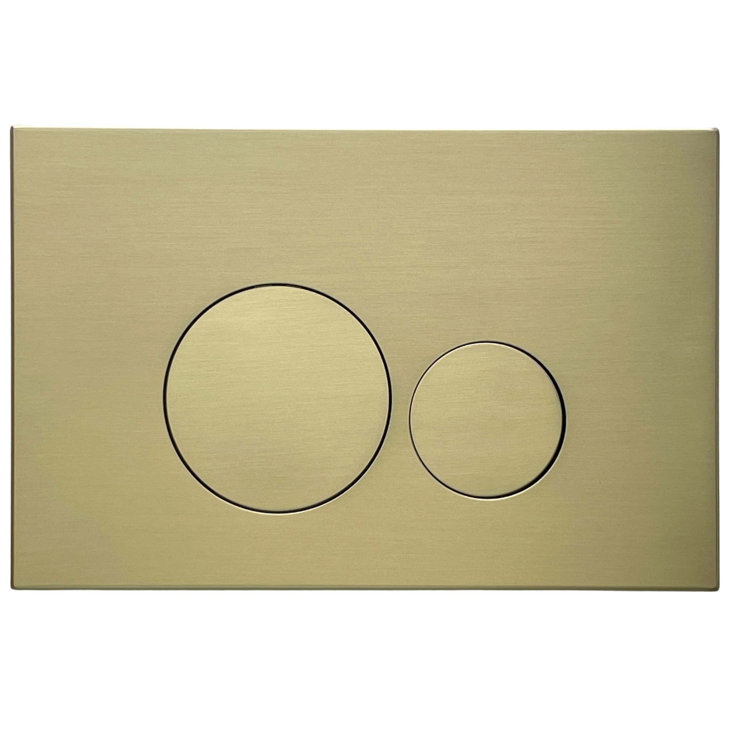 WC-Betätigungsplatte AquaUno 23,8x15,5 cm Gold gebürstet