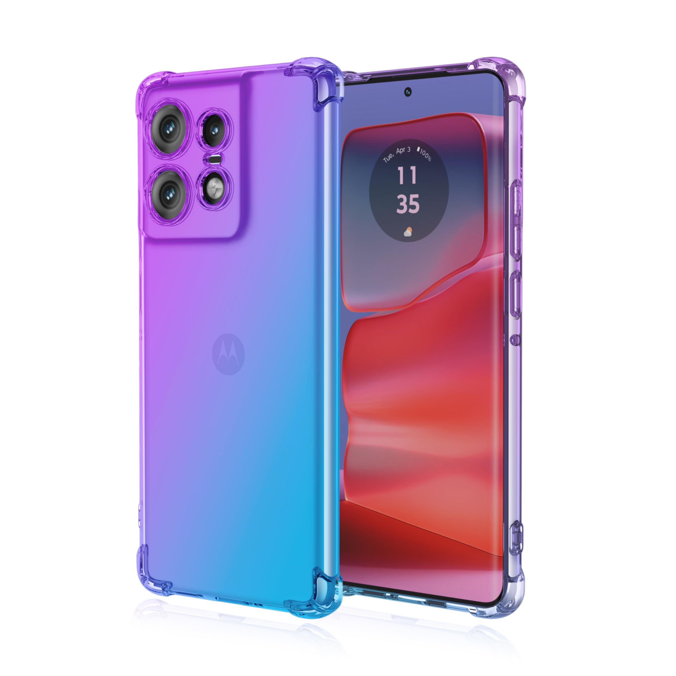 Schutzhülle Für Motorola Edge 50 Pro / Edge 50 - Transparent Mit Displayschutz