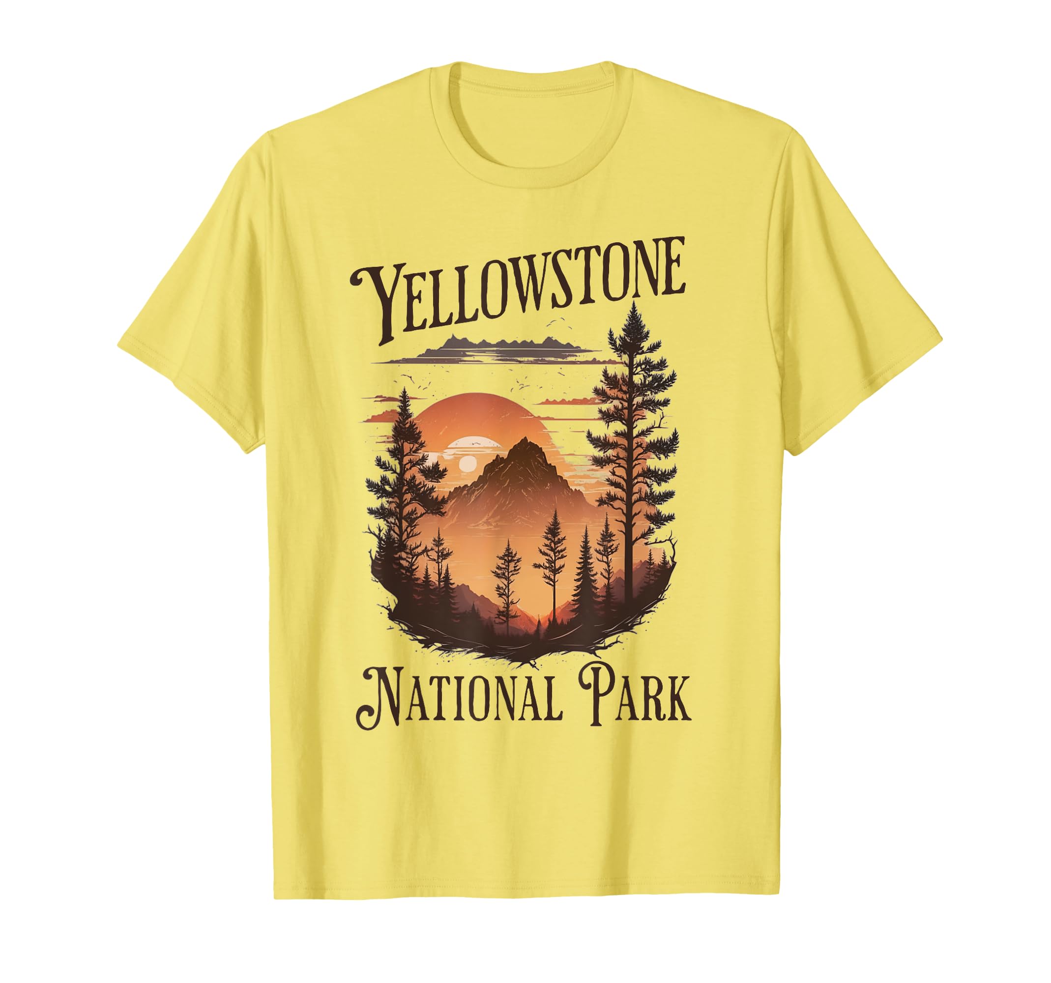 Amazon | イエローストーン国立公園 Tシャツ | Tシャツ