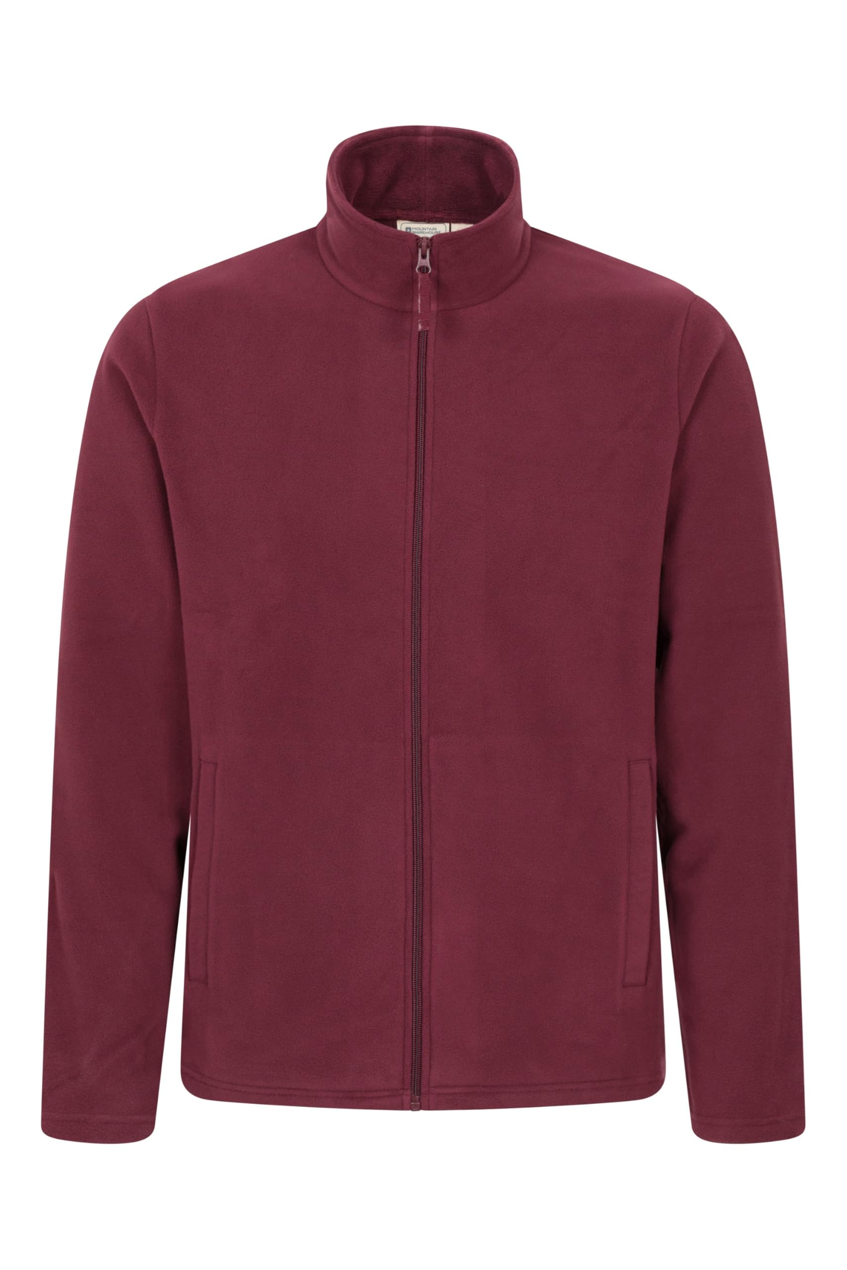 Mountain Warehouse Men's Dark Burgundy Raso Full Zip Fleece M