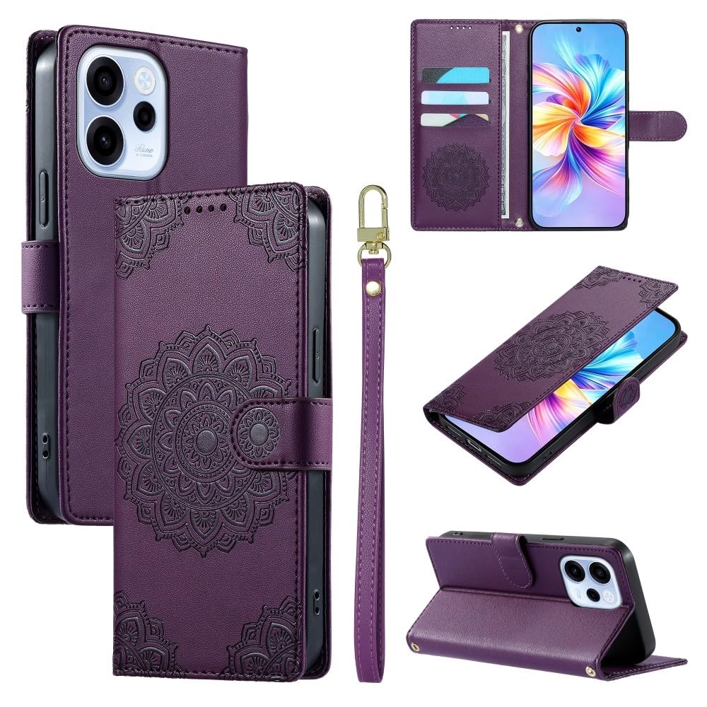 Étui cuir Xiaomi 17 Pro Max violet avec support de visionnage - 8
