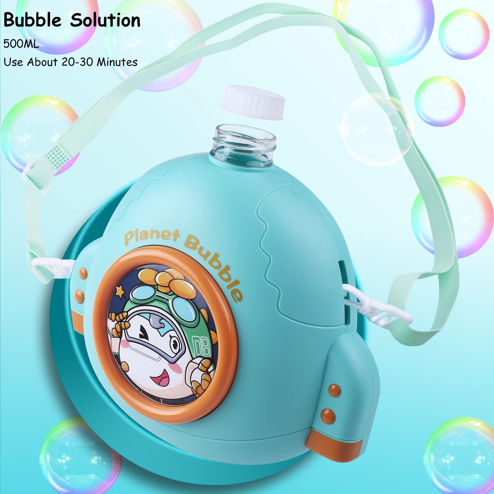 Amazon | A XINAO TOYS バブルマシン バブルガン 38穴 LEDライトバック