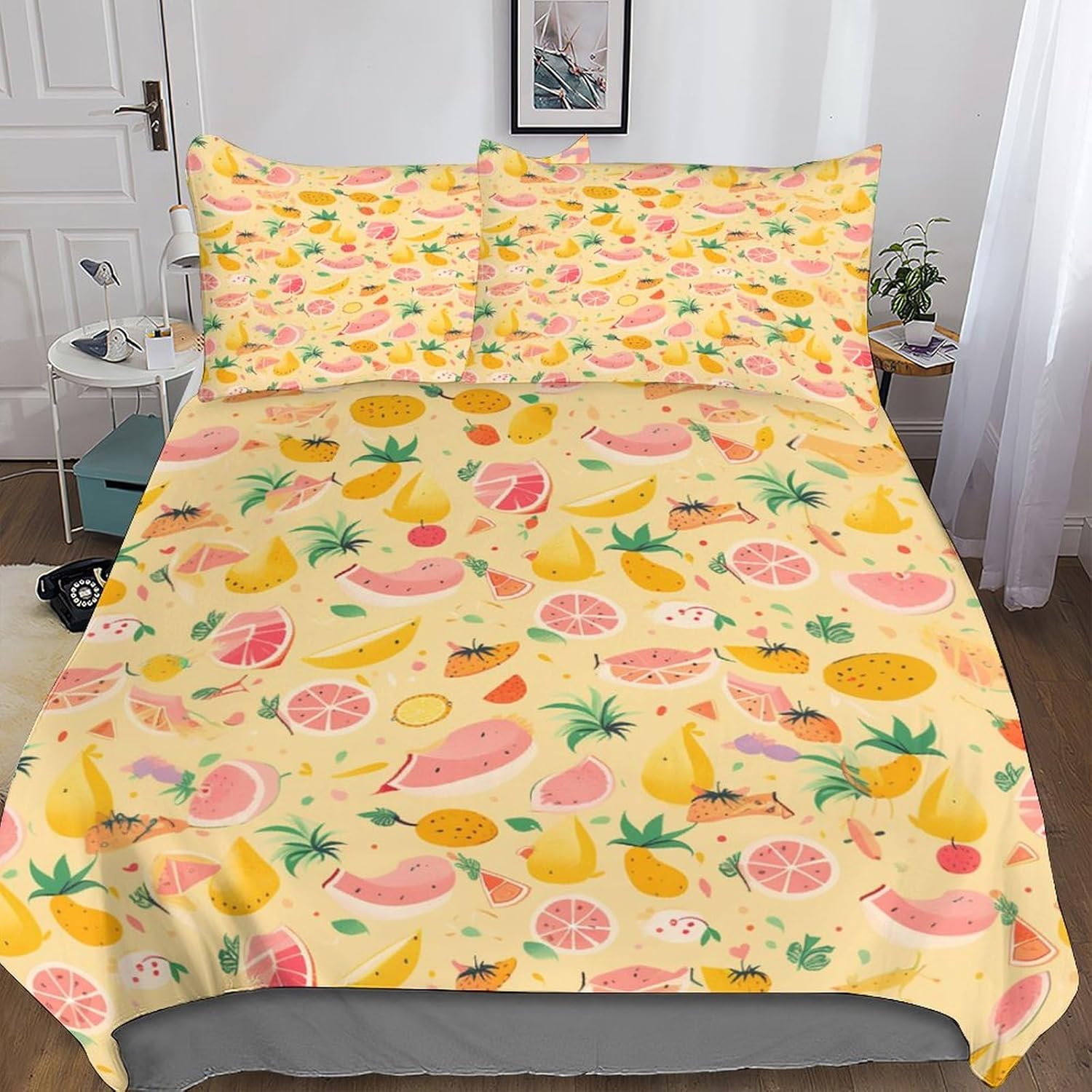 Children's Bed Linen Fruit Duvet Cover Set, Modern 3D Room Decoration