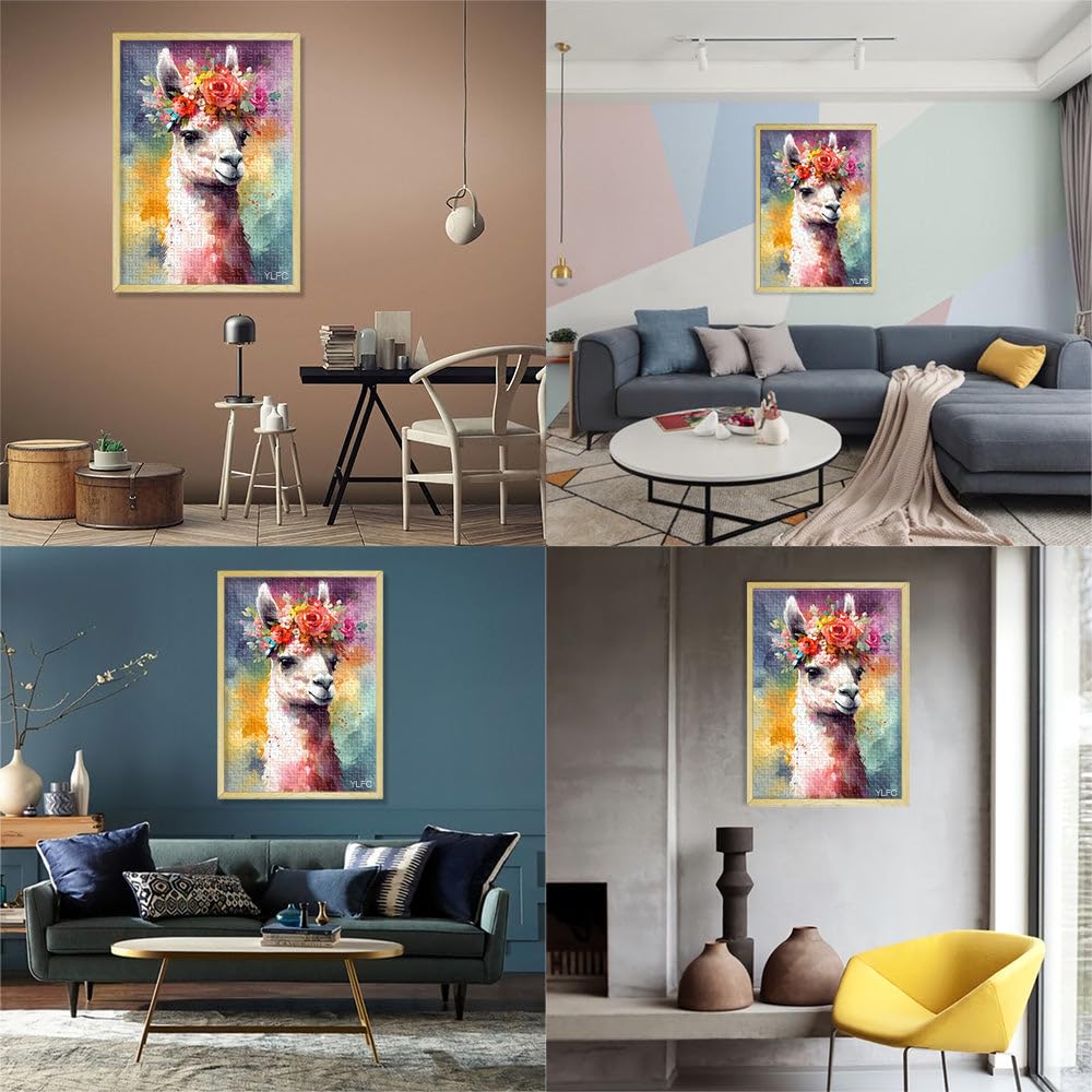 Puzzles pour Adultes de 2000 pièces. Les Jeux éducatifs pour bébés alpagas sont idéaux comme Cadeau pour Toute la Famille. 27,56 Pouces x 39,37 Pouces
