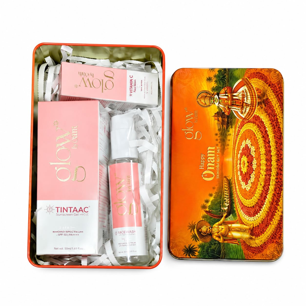 Onam Celebration Combo Listings( Tintaac SPF Sunscreen, Faceall Facewash 100ml, Vitamin C Serum 30ml)-image-0