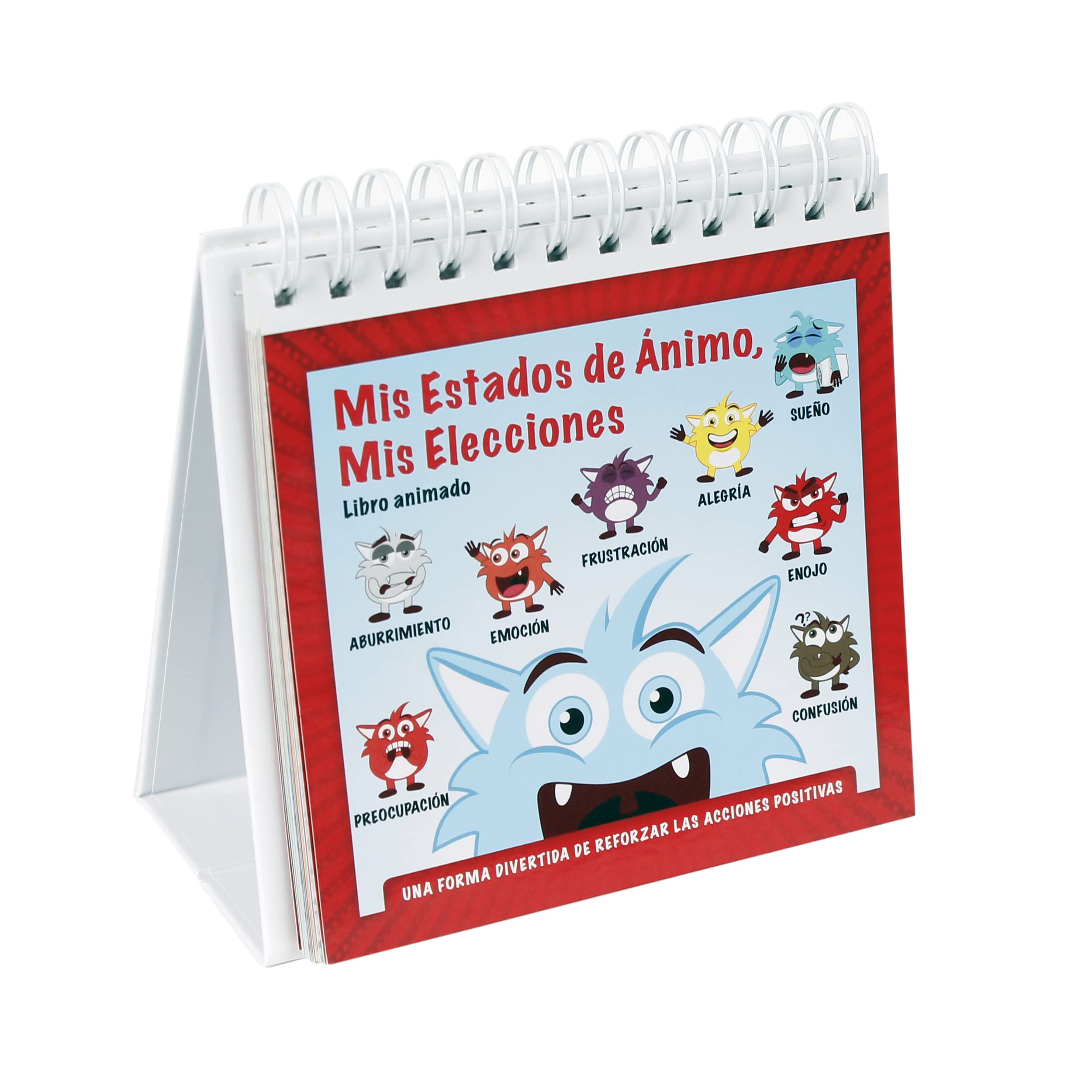 The Original Mood Flipbook for Kids; 20 Different Moods/Emotions; Autism; ADHD; Help Kids Identify Feelings and Make Positive Choices; Laminated Pages