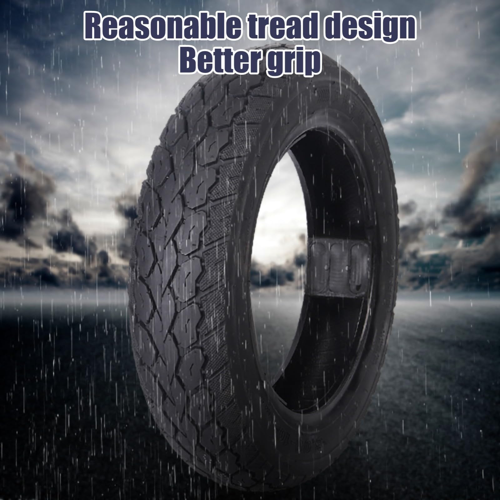 Pneu 14x2.50 (64-254) – Tubeless, Résistant, Avec Chambre à Air – Compatible 2.50-10 Et 60/100-10 – Pour VTT, Route, Enfants, Moto